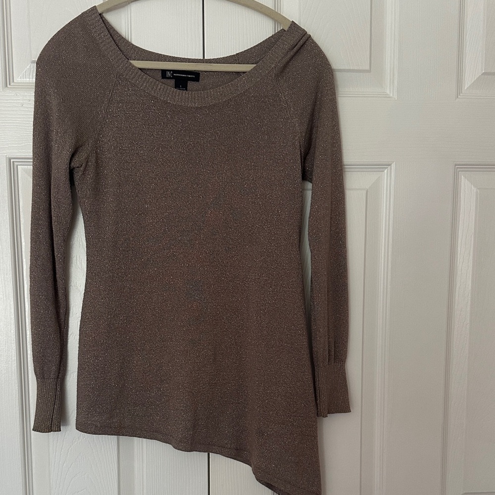 INC International Concepts Metallic Knit Sweater